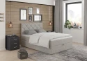 Postel boxspring Praga 120x200 bílá káva
