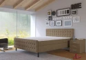 Postel boxspring Skandy 180x200 - světle hnědá