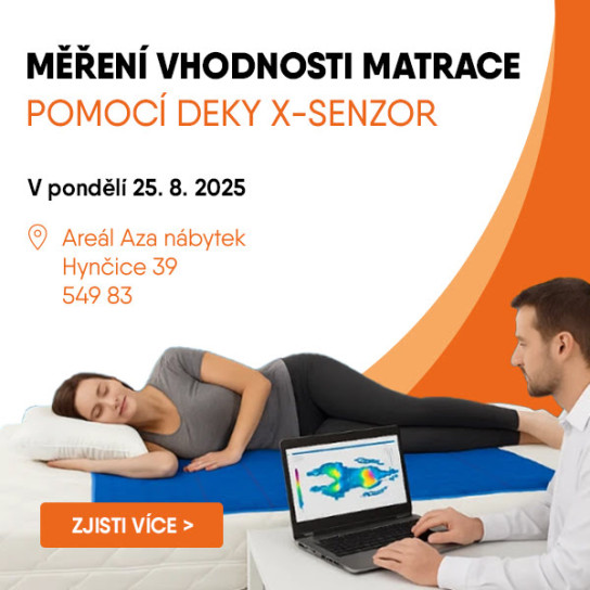 Měření vhodnosti matrace dekou X:SENZOR
