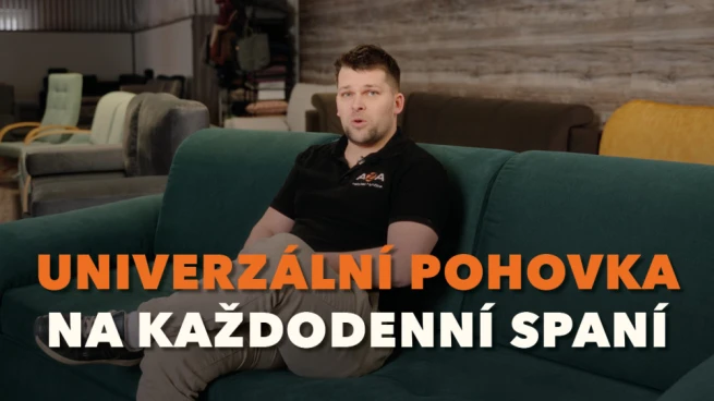 Přes den pohovka, v noci plnohodnotná postel