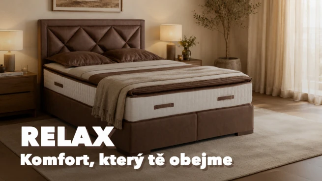Čalouněné boxspring postele Relax