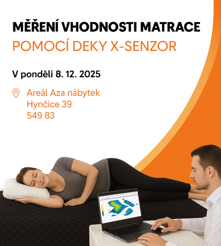 Měření vhodnosti matrace dekou X:SENZOR