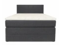 Postel boxspring Antalya 120x200 tmavě šedá