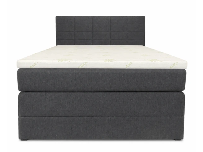Postel boxspring Antalya 120x200 tmavě šedá