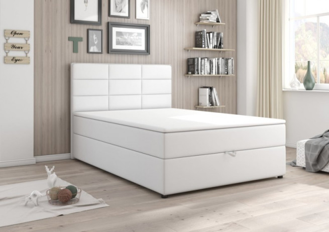 Postel boxspring Burgas 120x200 bílá