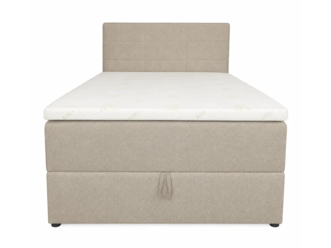 Kontinentální postel boxspring Burgas 120x200 béžovohnědá
