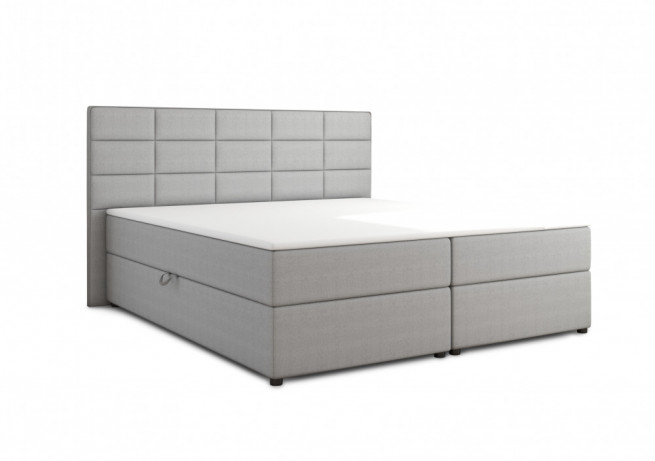 Postel boxspring Burgas 180x200 světle šedá