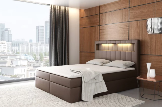 Boxspring postel 200x200 Alova - výběr barev