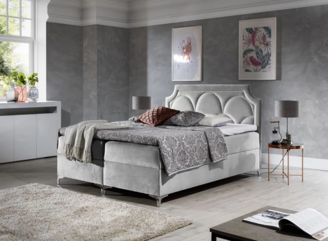 Boxspring postel Chester 160x200 cm - výběr barev
