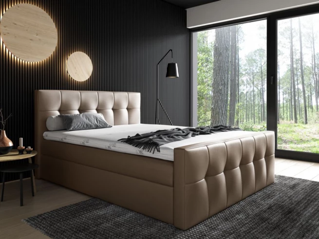 Postel boxspring Kreta 140x200 cm - výběr barev