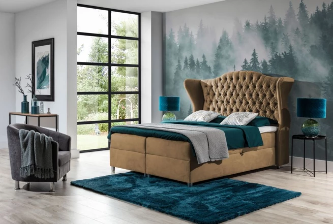 Postel boxspring Lena 160x200 cm - výběr barev