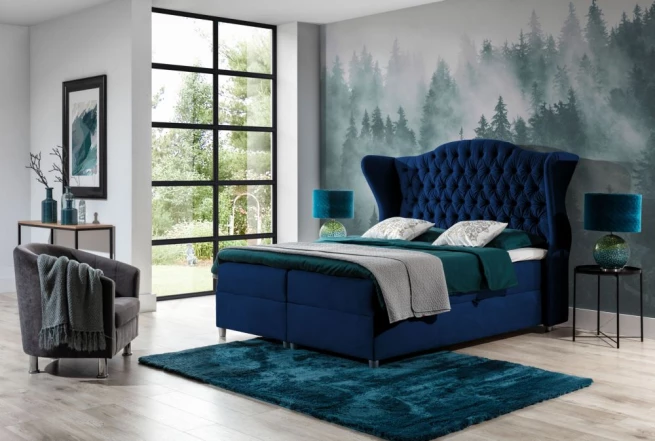 Postel boxspring Lena 140x200 cm - výběr barev