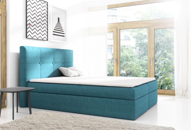 Boxspring postel Livia 180x200 cm - výběr barev