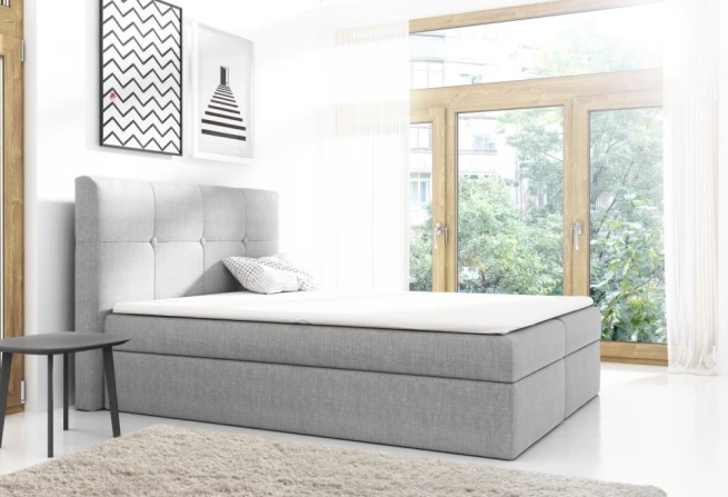 Boxspring postel Livia 200x200 cm - výběr barev