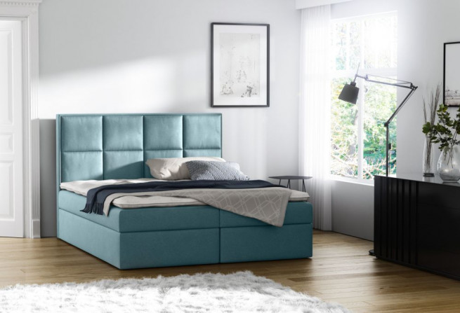 Boxspring postel Luna 200x200 cm - výběr barev