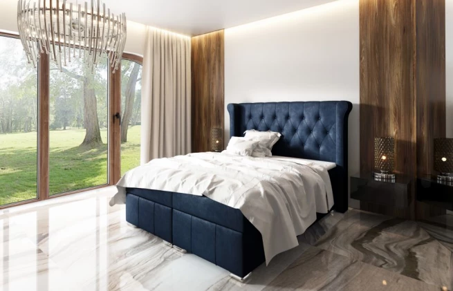 Boxspring postel Neptun 140x200 cm - výběr barev