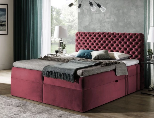 Postel boxspring Trend 200x200 cm - výběr barev