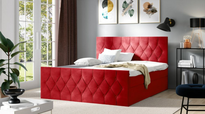 Postel boxspring Aura Lux 180x200 cm - výběr barev