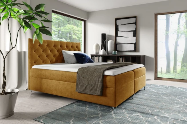 Boxspring postel Dora 180x200 cm - výběr barev