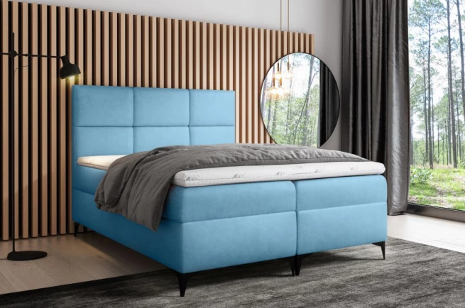 Postel boxspring Fancy 200x200 cm - výběr barev