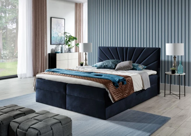 Postel boxspring Liam 140x200 cm - výběr barev