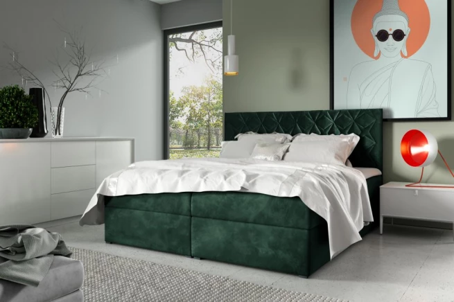Postel boxspring Primo 7 160x200 cm - výběr barev