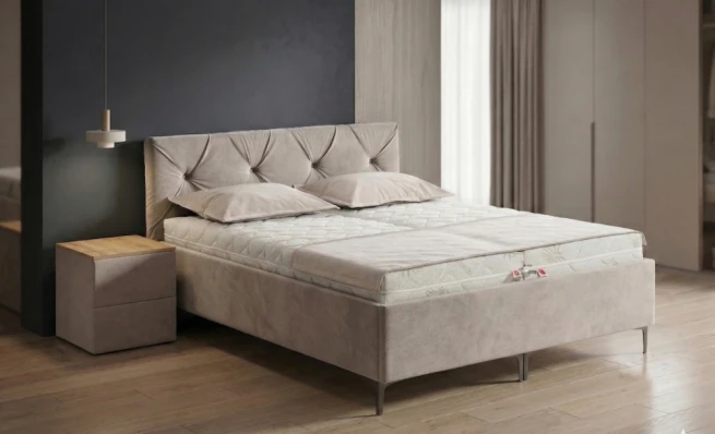 Čalouněné postele s masivním roštem Jupiter