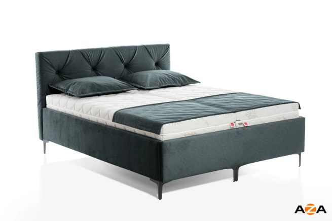 Čalouněná postel s masivním roštem Jupiter 150x220 cm