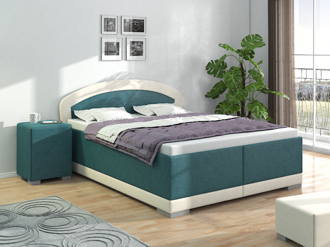 Vysoká čalouněná postel Kappa 180x200 cm - výběr barev