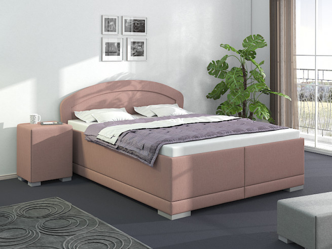 Vysoká čalouněná postel Kappa 260x200 cm - výběr barev