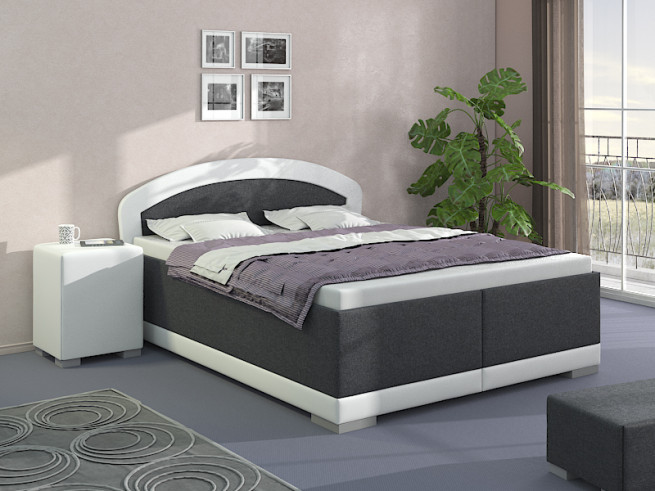 Vysoká čalouněná postel Kappa 240x220 cm - výběr barev