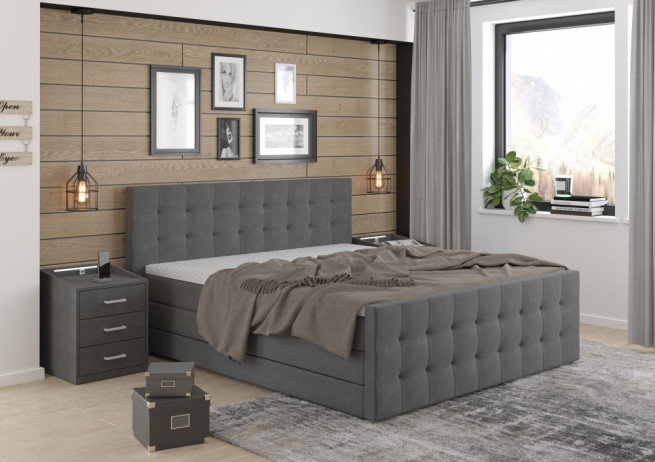 Postel boxspring Arizona 180x200 Salvador 14 - s úložným prostorem