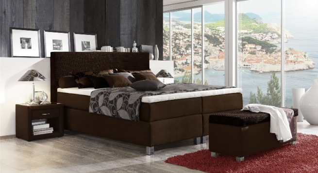 Postel 150x220 boxspring Dita kontinentální americká - výběr barev