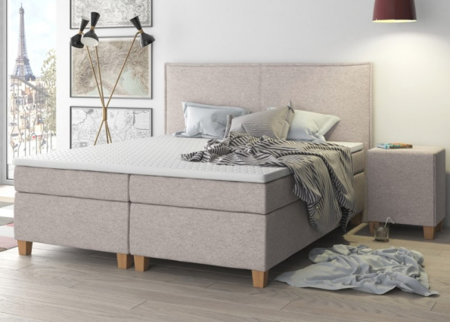 Postel boxspring Ondra 260x200 volitelná výška ložné plochy