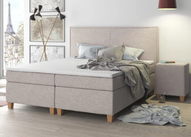Postel boxspring Ondra 250x220 volitelná výška ložné plochy