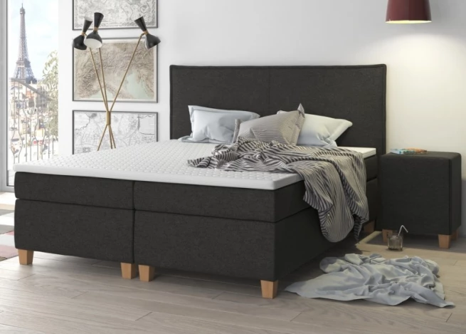 Postel boxspring Ondra 160x220 volitelná výška ložné plochy