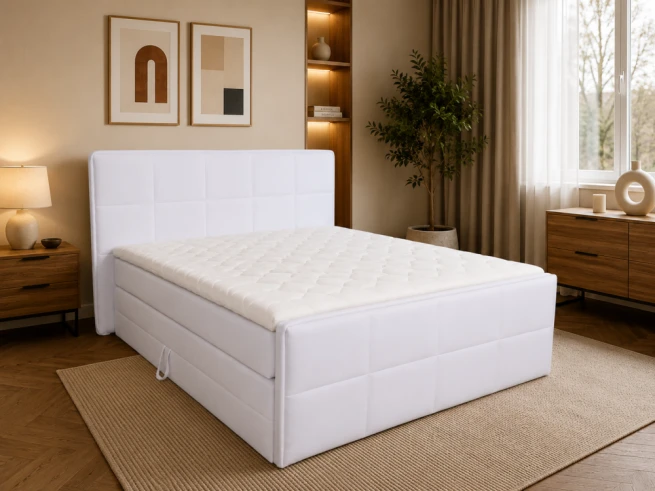 Postel boxspring Paris 180x200 bílá