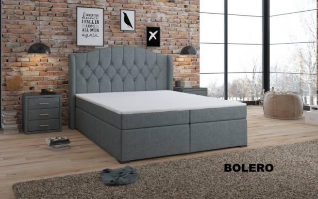 Vysoká postel boxspring Bolero 180x200 výběr barev