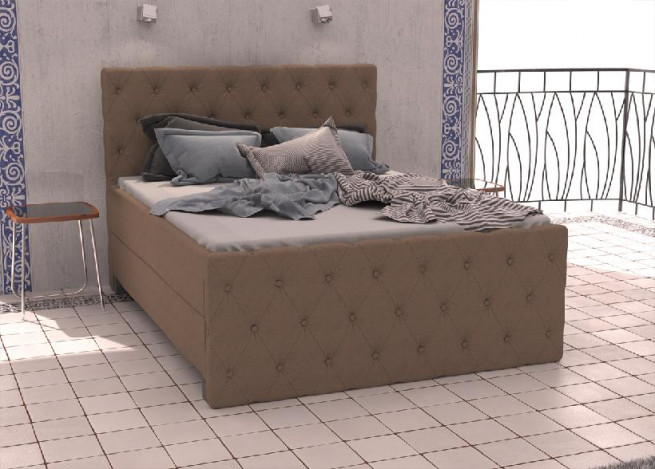 Postel boxspring Colorado 170x220 s úložným prostorem - výběr barev