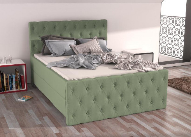 Postel boxspring Colorado 230x220 s úložným prostorem - výběr barev