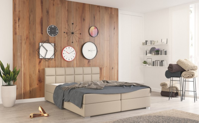 Postel boxspring Grand 180x200 výběr barev - s úložným prostorem