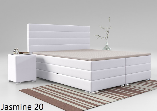 Postel boxspring Lincoln 240x220 s úložným prostorem - výběr barev