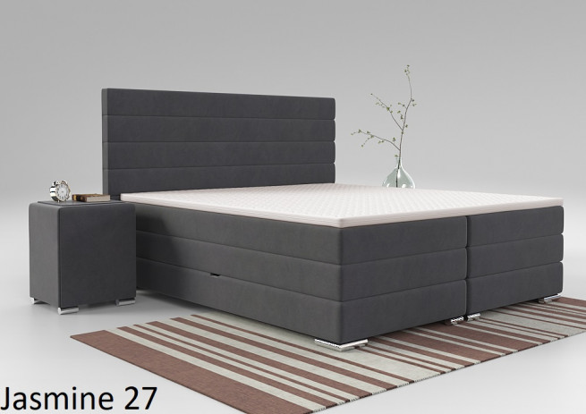 Postel boxspring Lincoln 240x200 s úložným prostorem - výběr barev