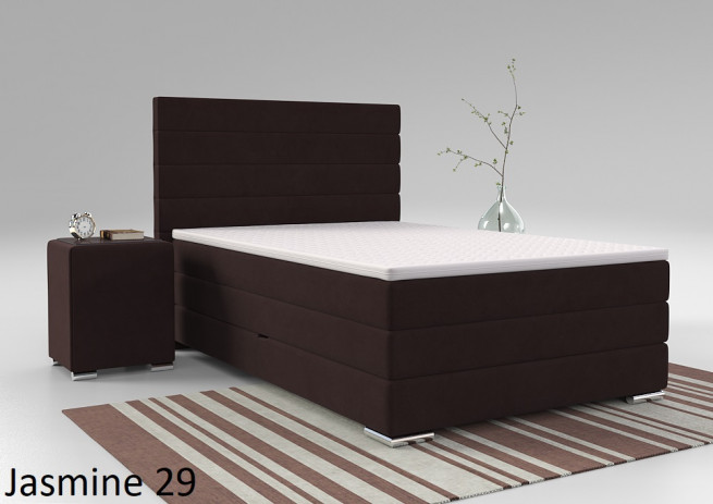 Postel boxspring Lincoln 140x200 s úložným prostorem - výběr barev