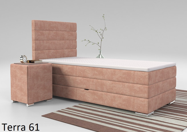 Postel boxspring Lincoln 120x220 s úložným prostorem - výběr barev