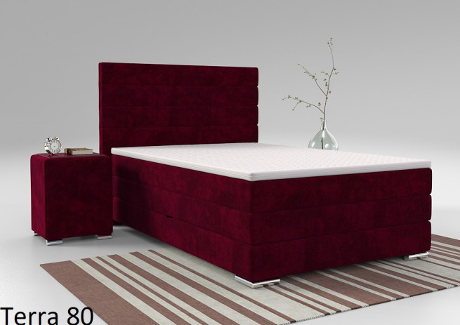 Postel boxspring Lincoln 130x200 s úložným prostorem - výběr barev