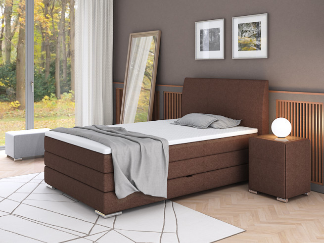 Postel boxspring Lotus 120x200 s úložným prostorem - výběr barev