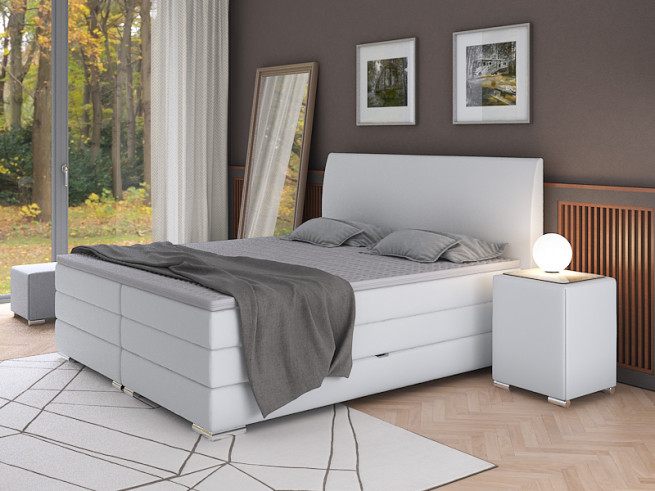 Postel boxspring Lotus 260x200 s úložným prostorem - výběr barev