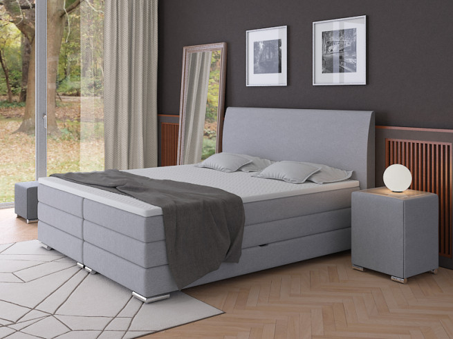 Postel boxspring Lotus 200x220 s úložným prostorem - výběr barev