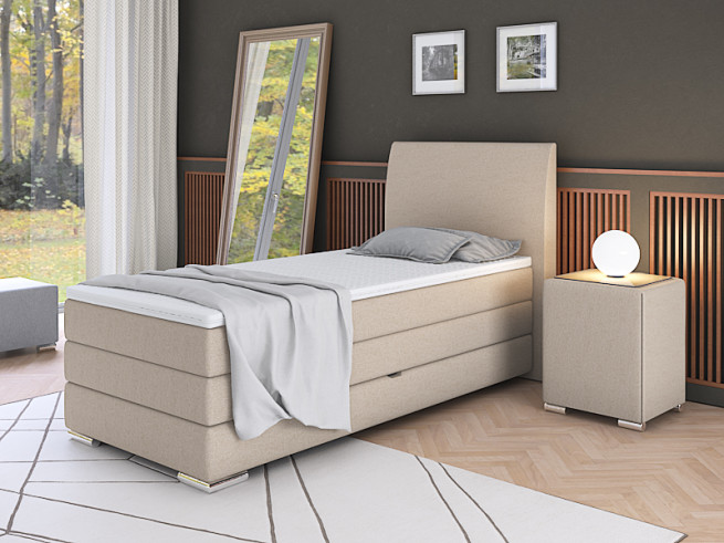 Postel boxspring Lotus 110x220 s úložným prostorem - výběr barev